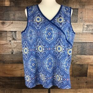 Tommy Hilfiger Blue Print Tank Top 2X